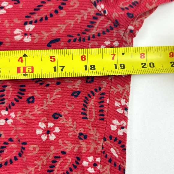 Lucky Brand Red & Blue Floral Long Sleeve Top - Picture 4 of 9